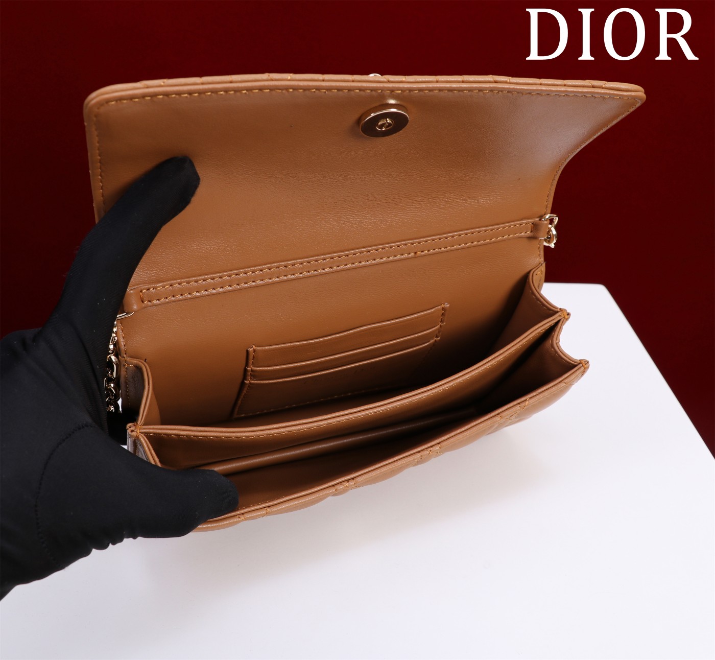 My Dior Mini Bag Tan Cannage Lambskin